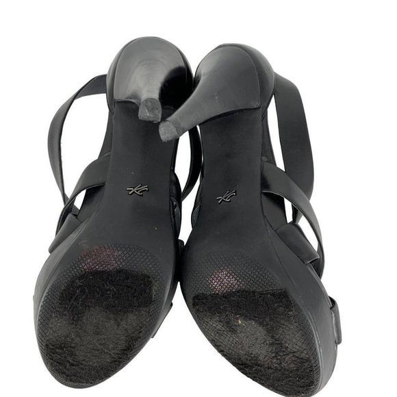 Women Kenneth Cole Ultra High Strappy Heels Leather Platform Hottie Sz 8.5 3761 - Picture 8 of 11